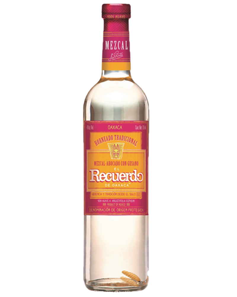El Recuerdo Mezcal  Abocado (with worm)